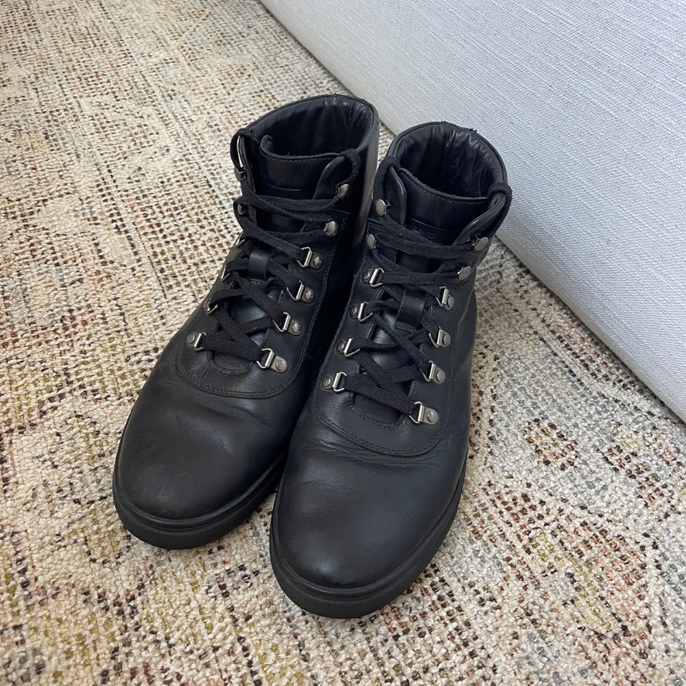 Men's Black Leather Boots